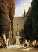 Karl Blechen The Gardens of the Villa d'Este (mk09) oil